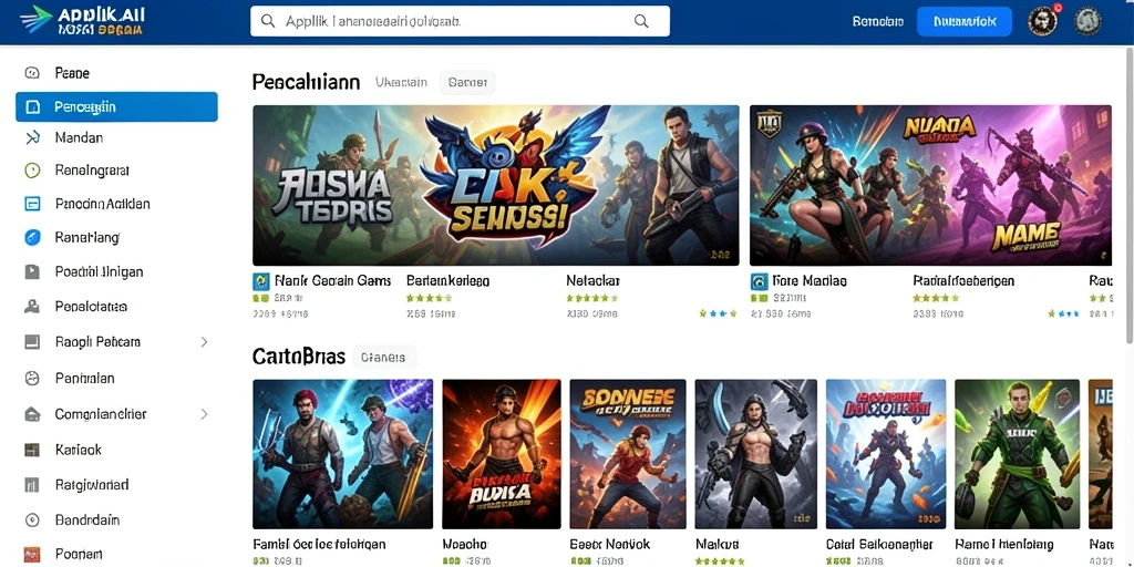 Tampilan utama aplikasi 69LIVE dengan berbagai kategori konten.