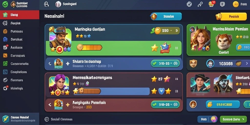 Tampilan home screen yang menarik dan intuitif.